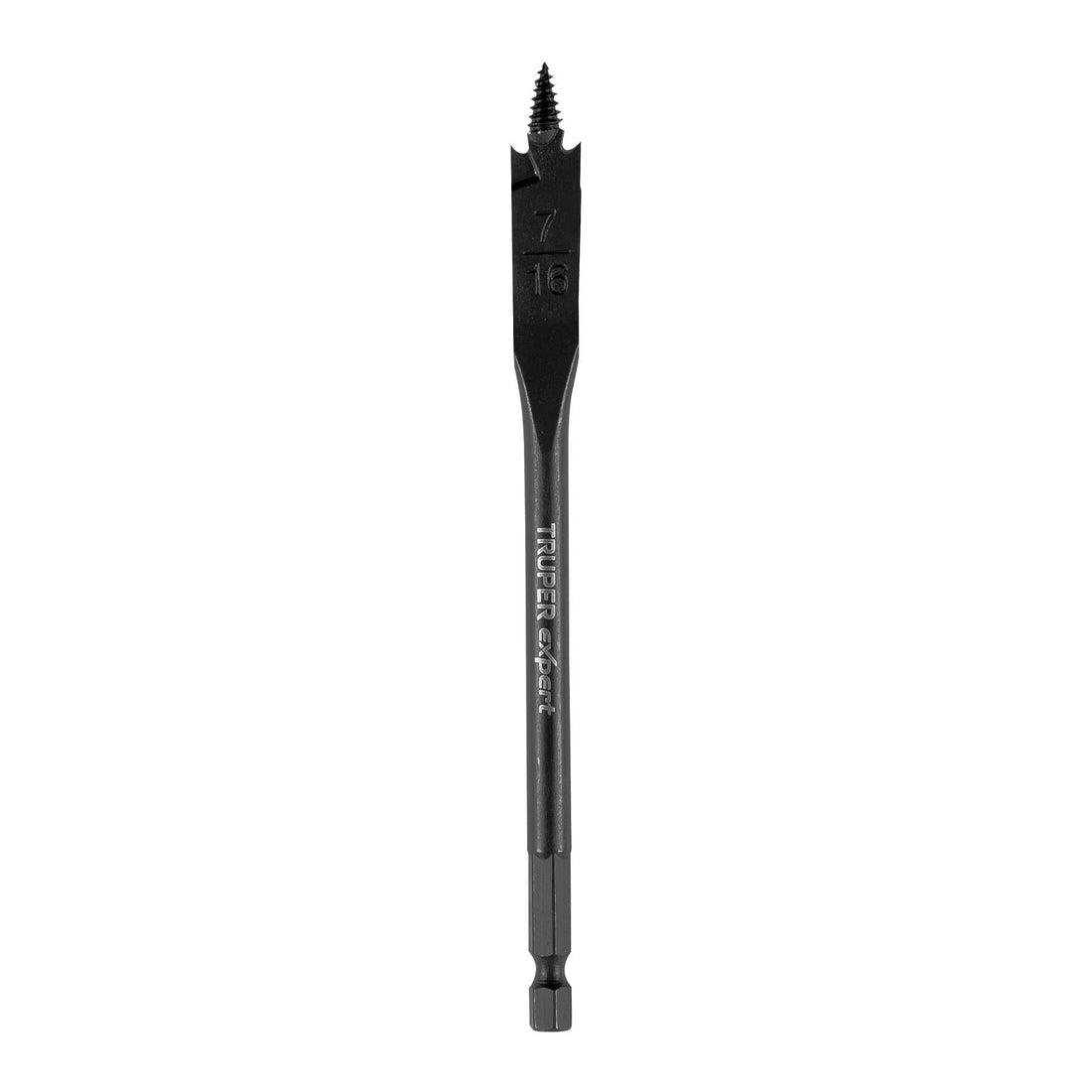 Broca plana de manita 7/16" para madera, TRUPER EXPERT