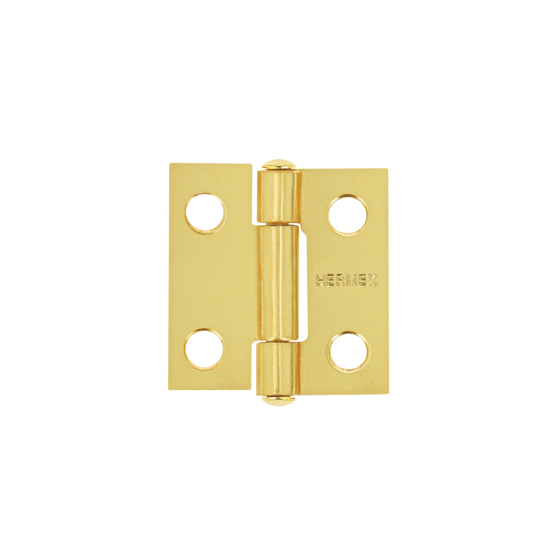 Bisagra rectangular 1" acero latonado, HERMEX