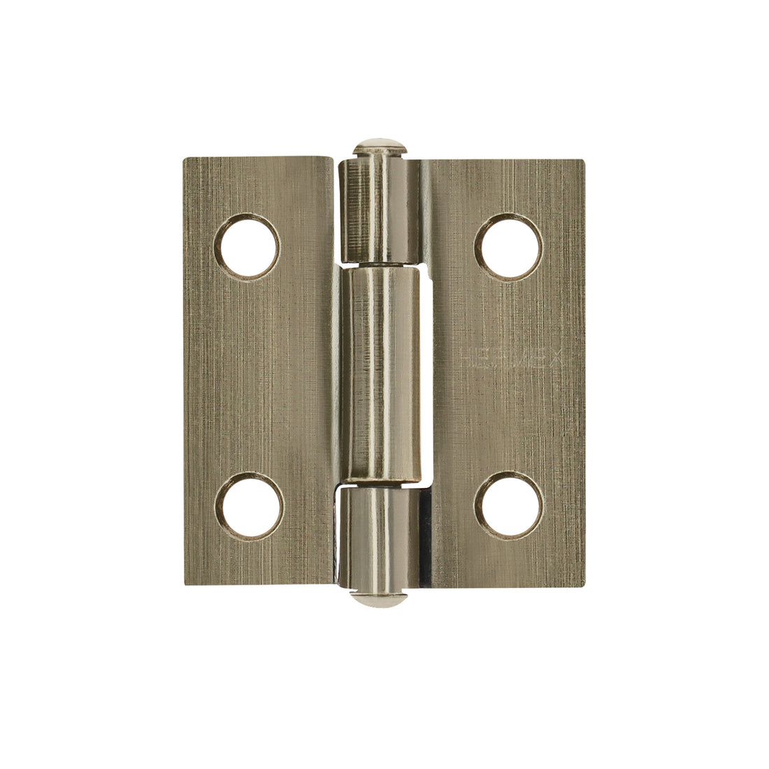 Bisagra rectangular 1" latón antiguo, HERMEX
