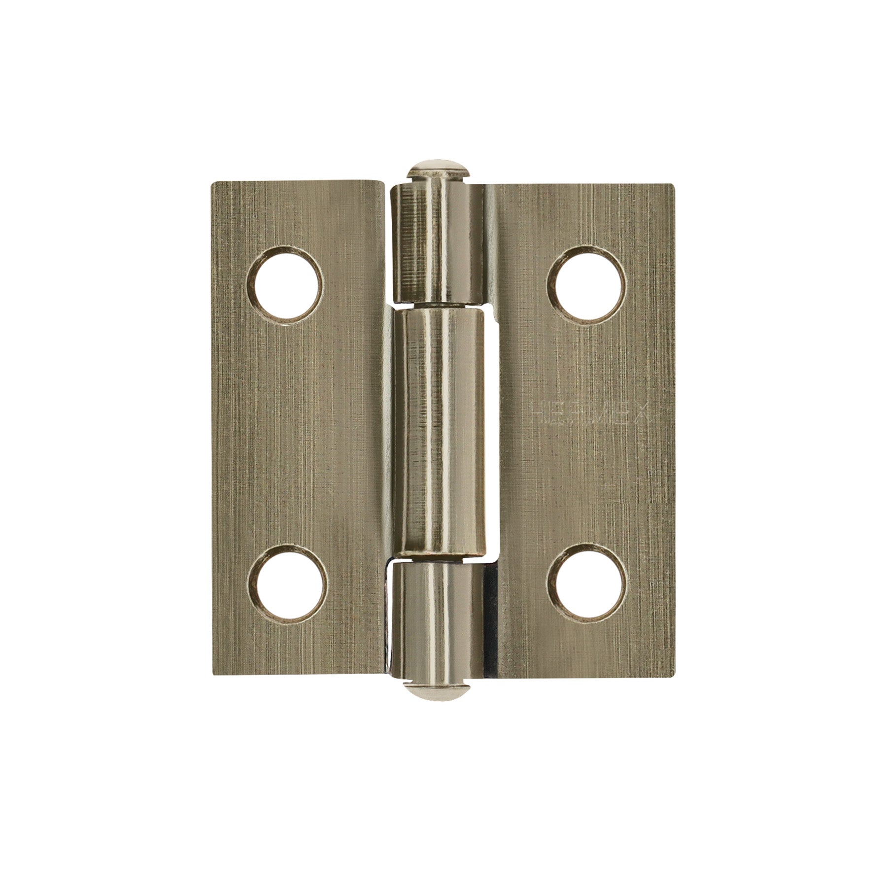 Bisagra rectangular 1" latón antiguo, HERMEX