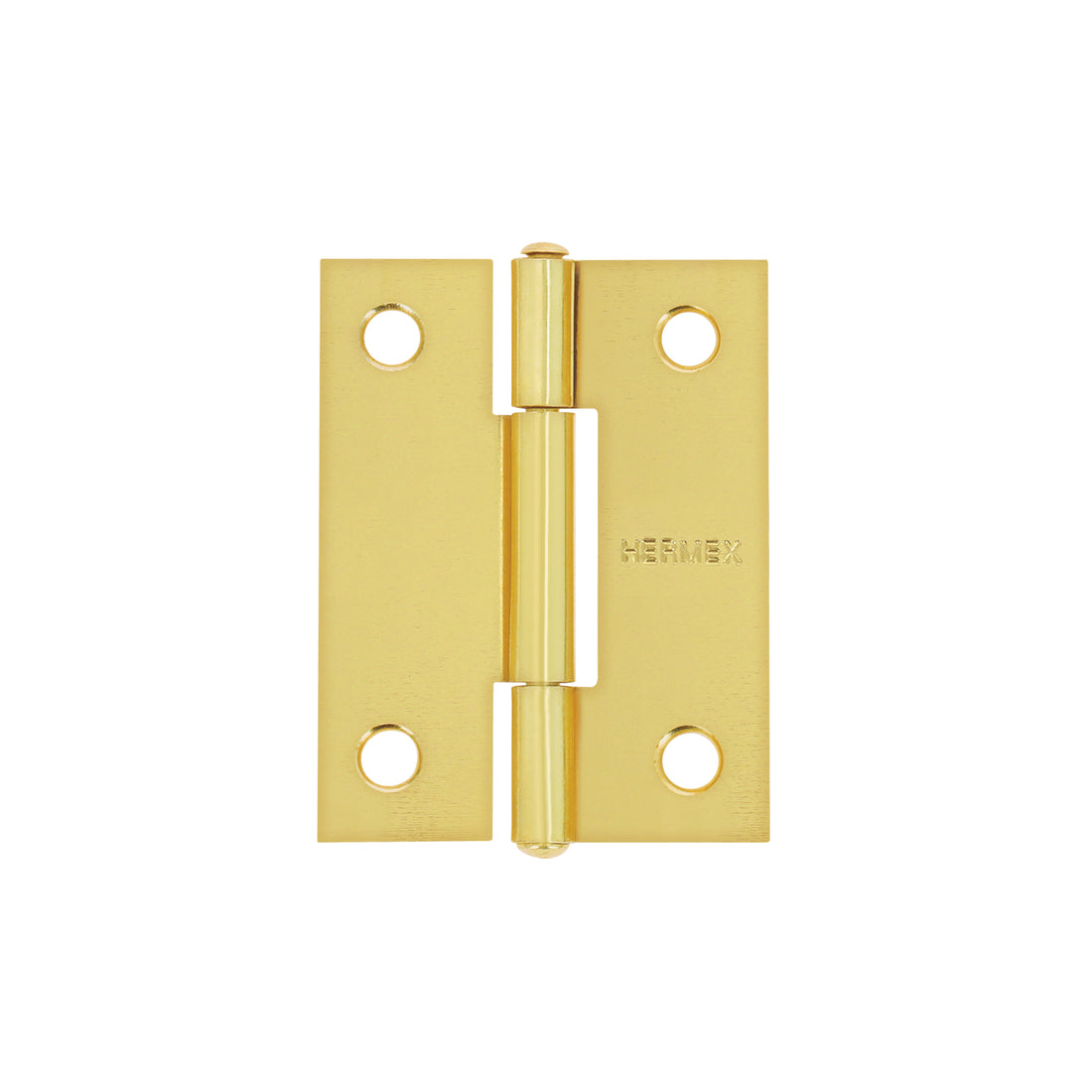Bisagra rectangular 2" acero latonado, HERMEX