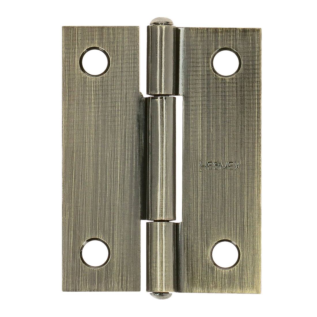 Bisagra rectangular 2" latón antiguo, HERMEX