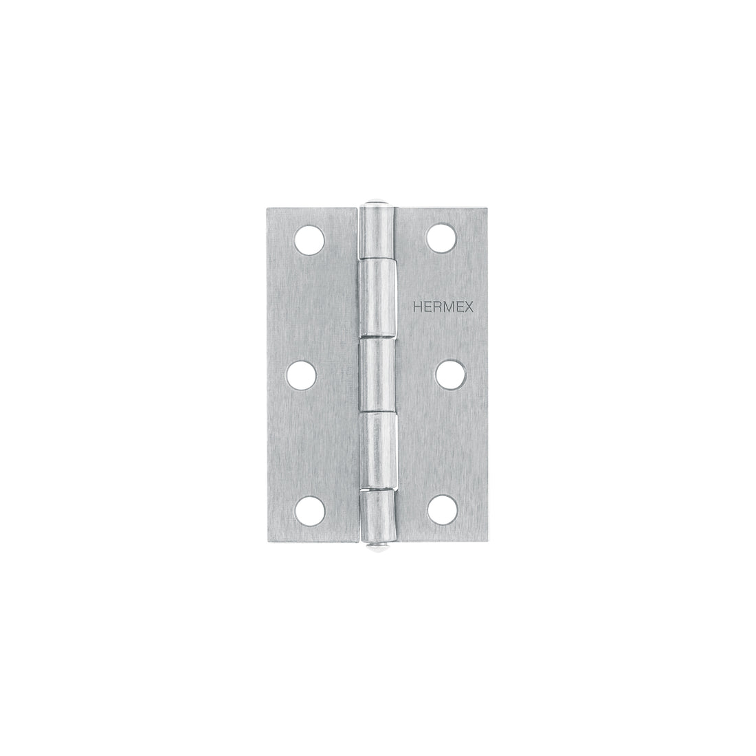 Bisagra rectangular 3" acero pulido, HERMEX