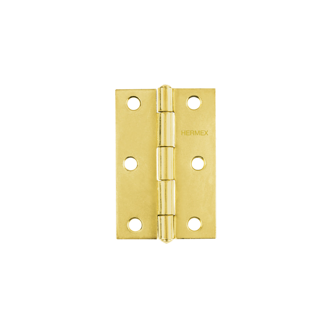 Bisagra rectangular 3" acero latonado, HERMEX