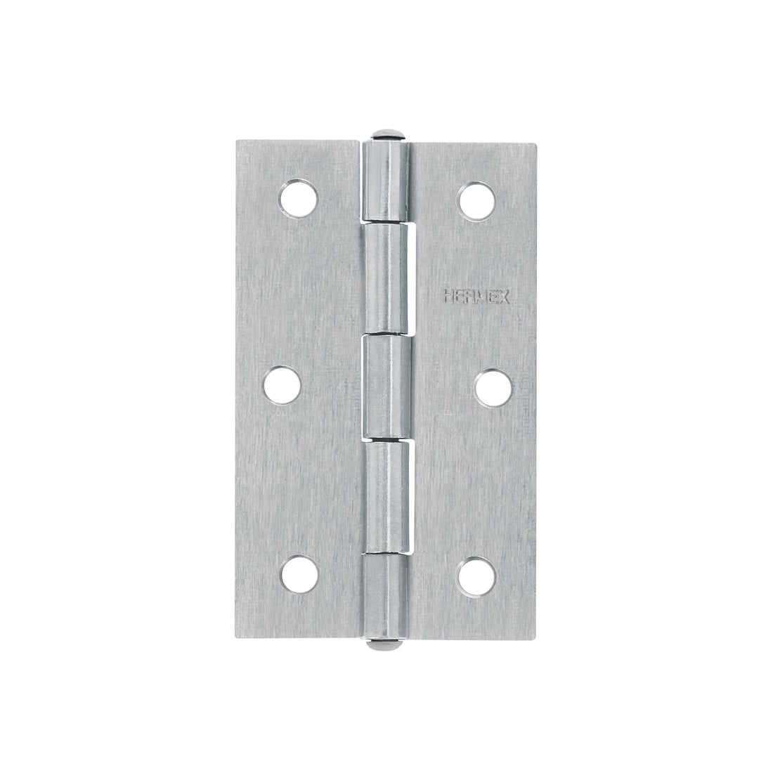 Bisagra rectangular 3-1/2" acero pulido, HERMEX