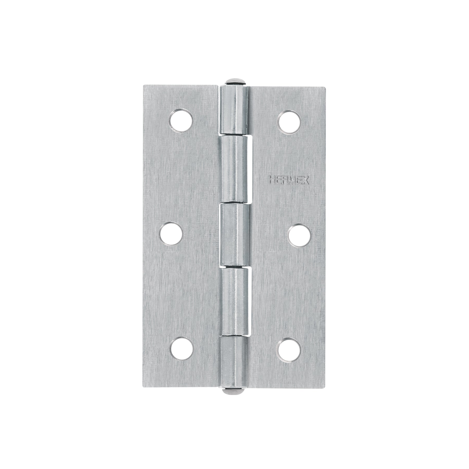 Bisagra rectangular 3-1/2" acero pulido, HERMEX