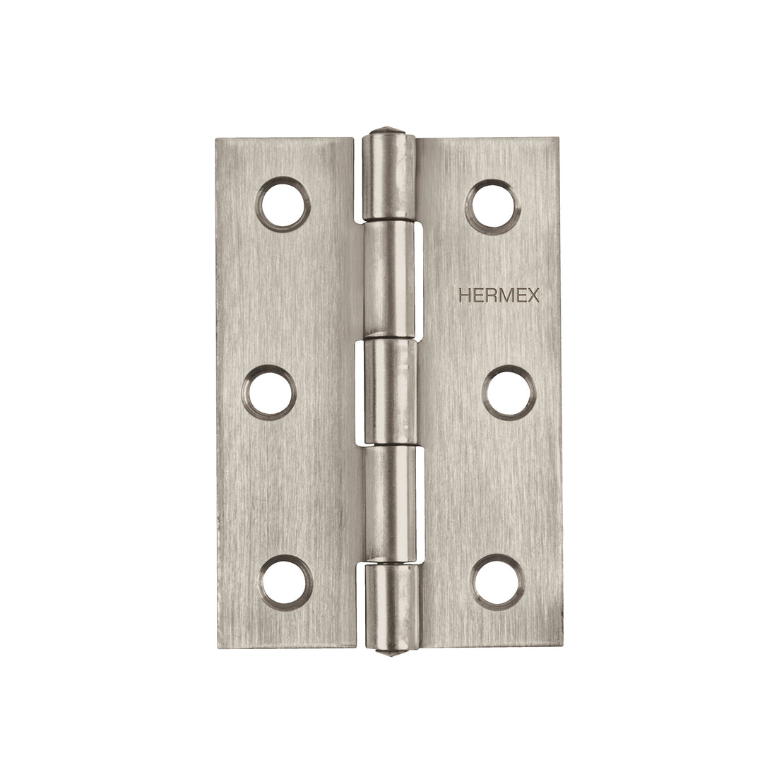 Bisagra rectangular 3-1/2" acero inoxidable, HERMEX