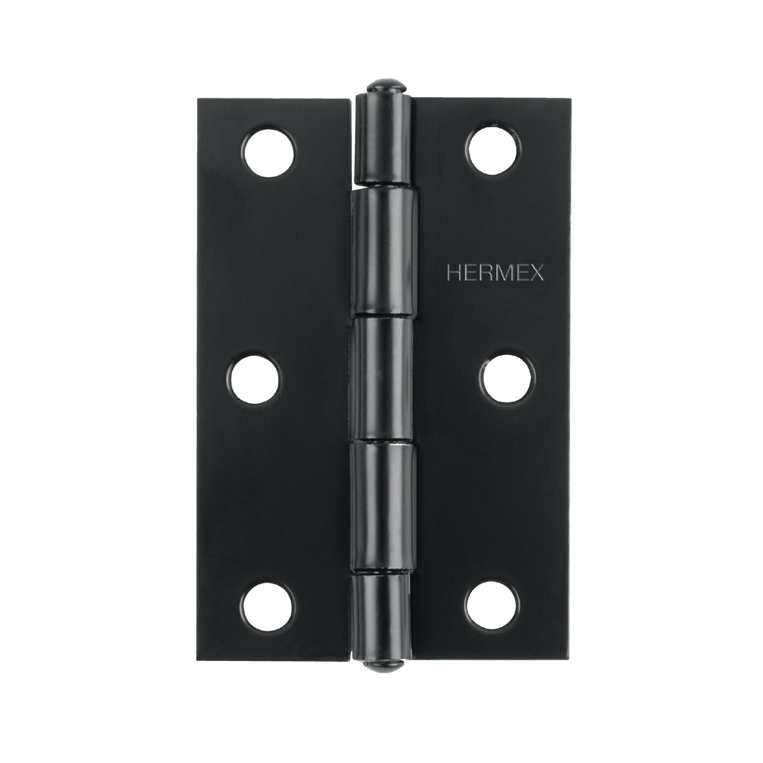 Bisagra rectangular 3-1/2" negra, HERMEX