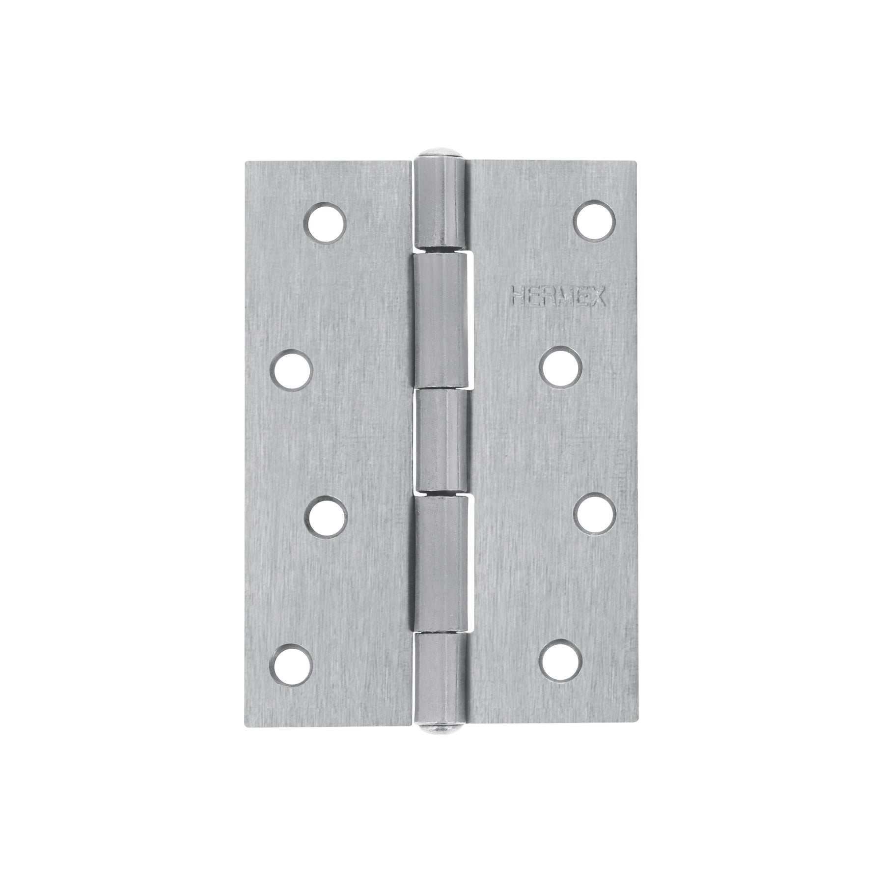 Bisagra rectangular 4" acero pulido, HERMEX