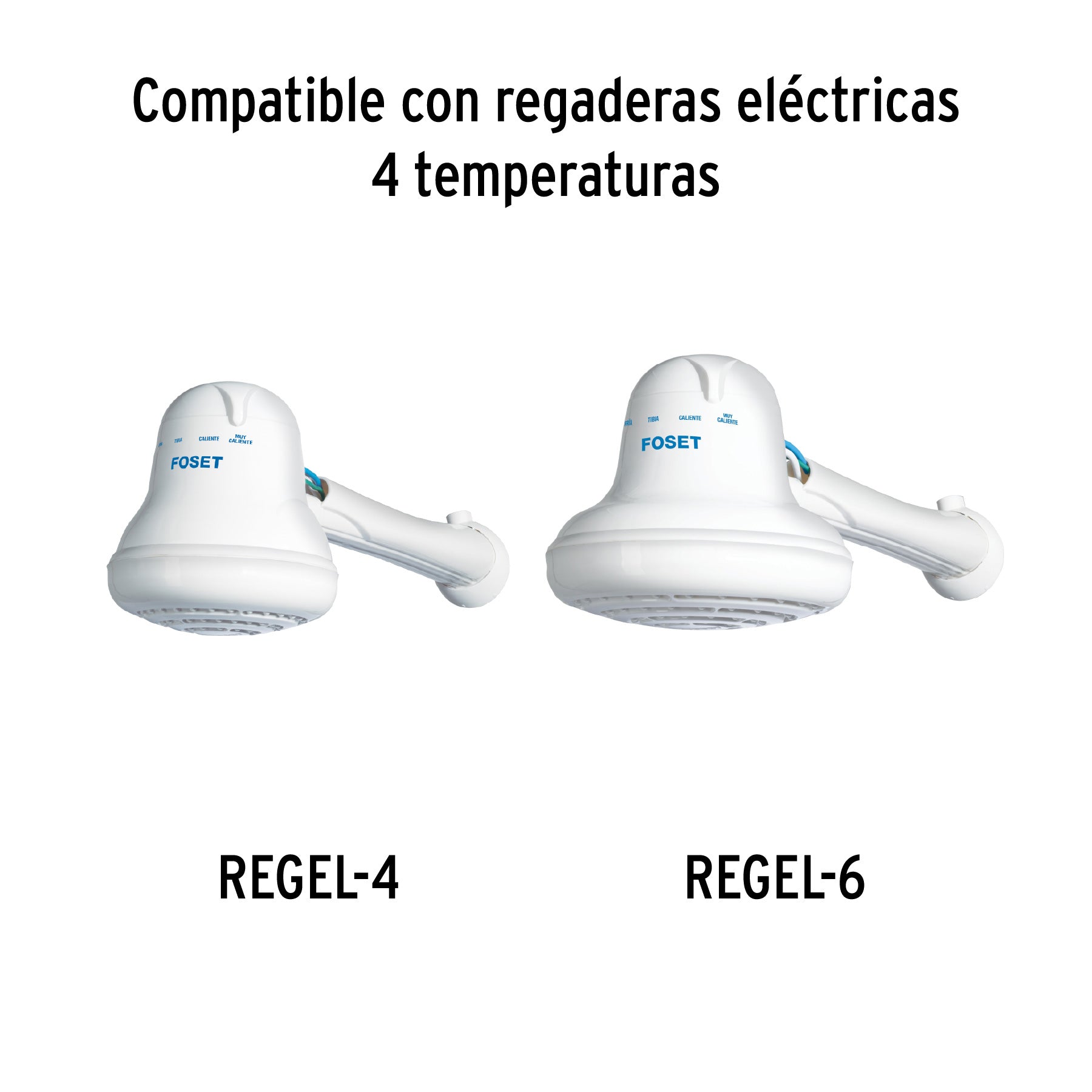 Brazo plástico para regadera eléctrica REGEL-4 y 6, FOSET