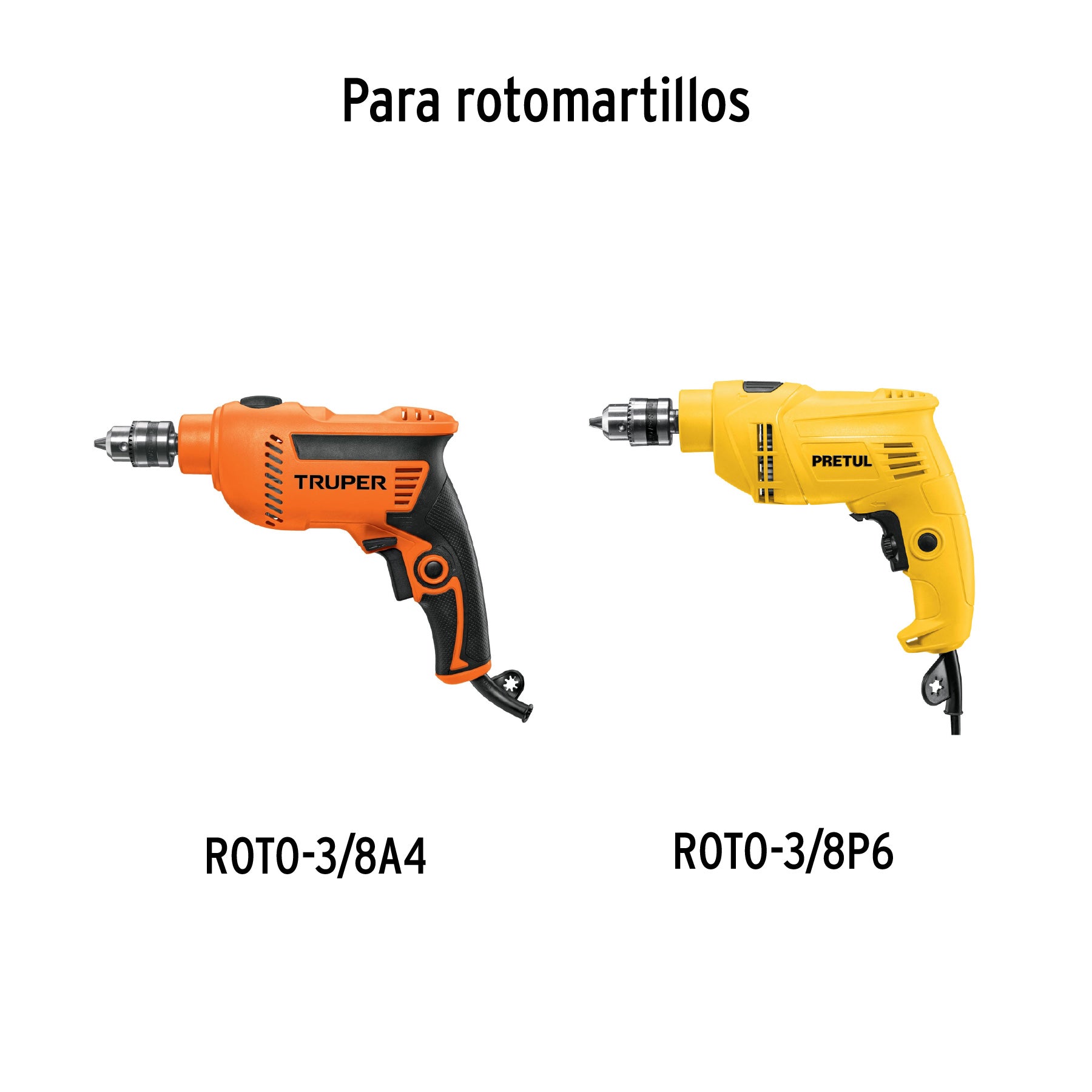 Broquero 3/8" con llave, cuerpo moleteado, TRUPER