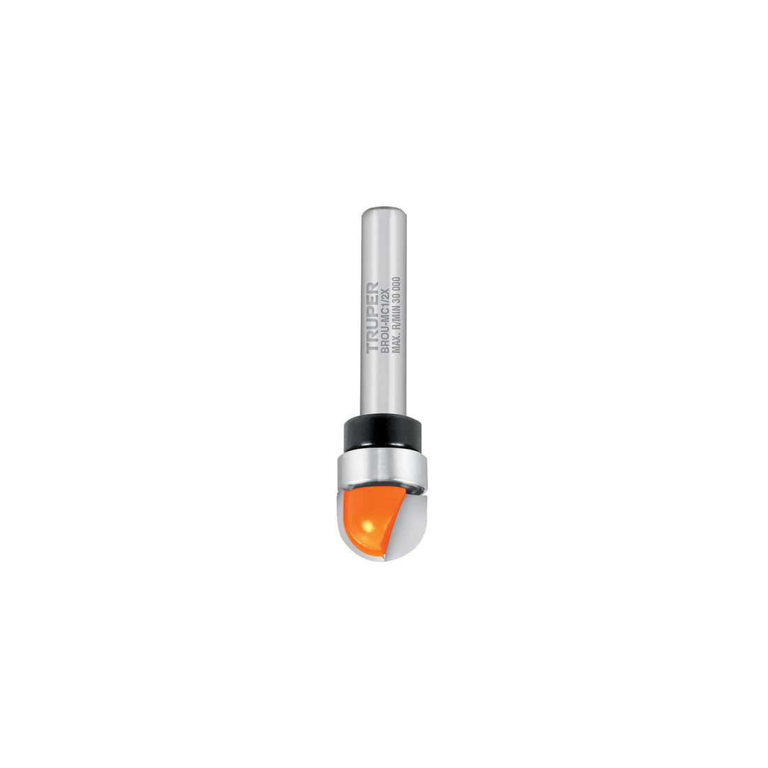 Broca para router, media caña, 1/2" con balero, TRUPER