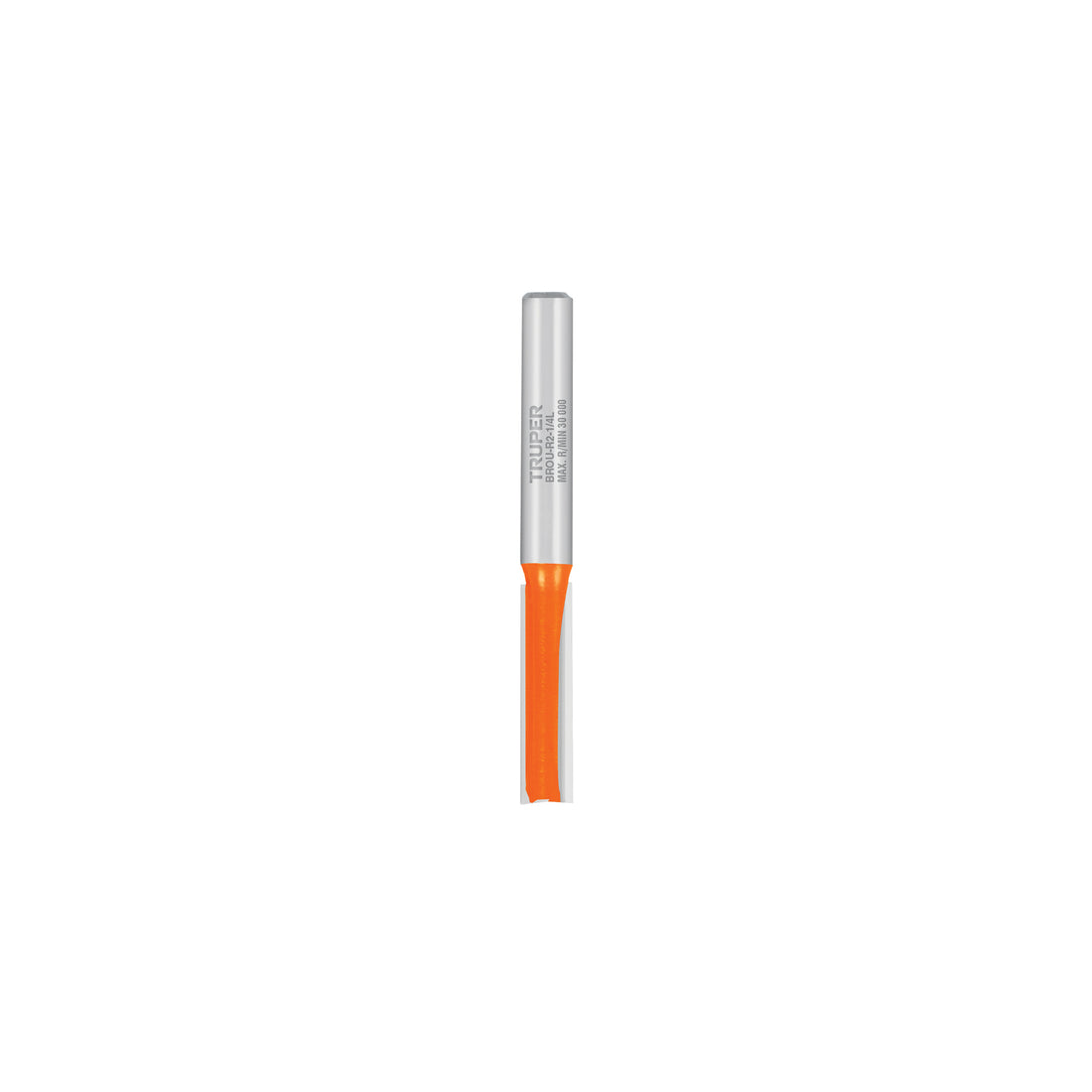 Broca para router, recta 2 filos, 1/4", larga, TRUPER