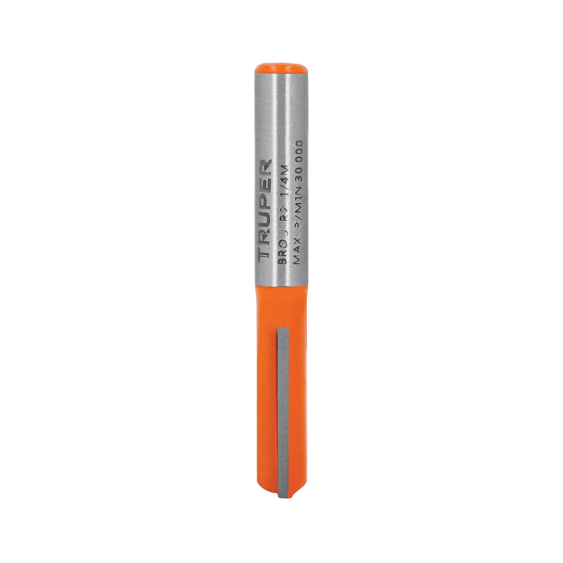 Broca para router, recta 2 filos, 1/4", mediana, TRUPER