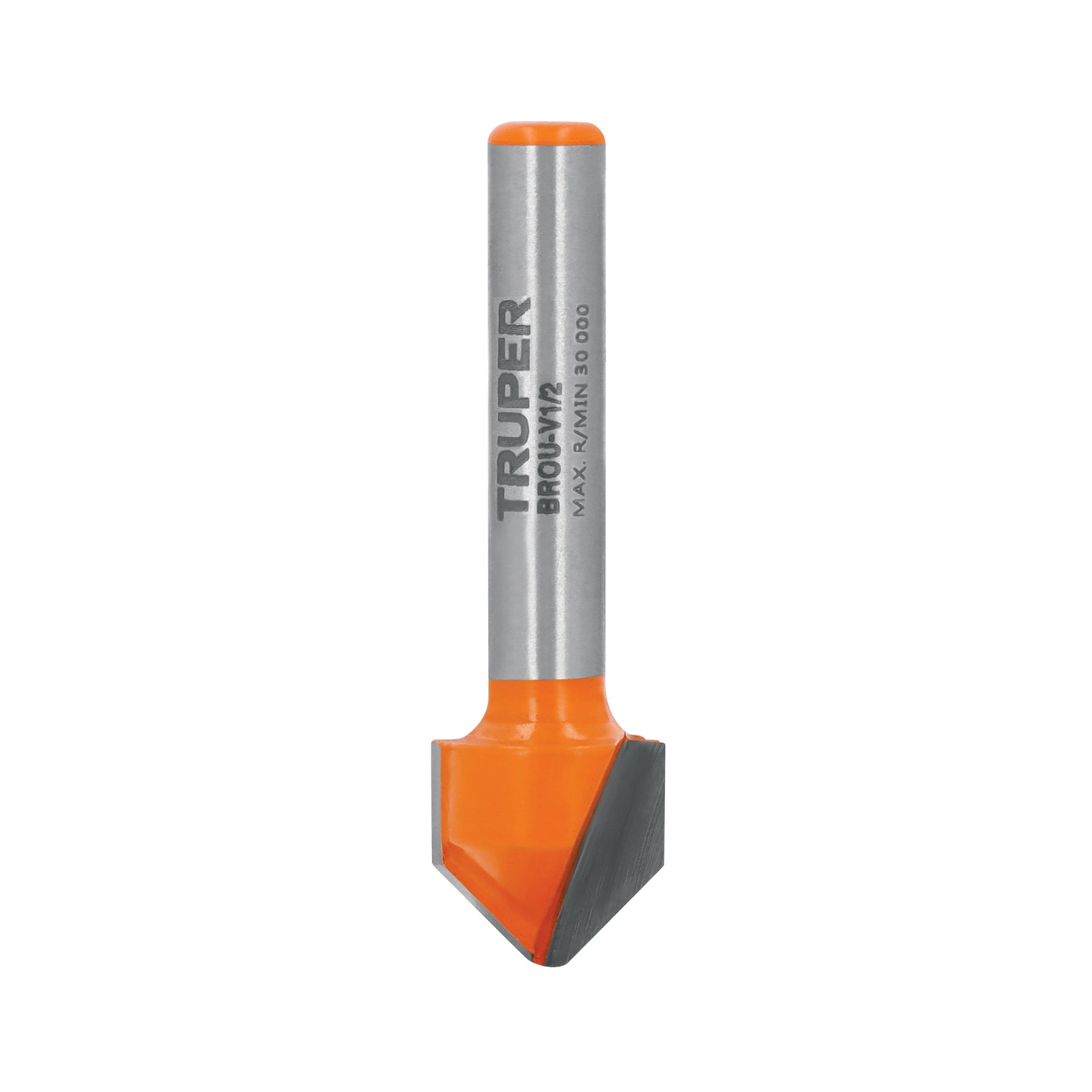 Broca para router, corte en "V", 1/2", TRUPER