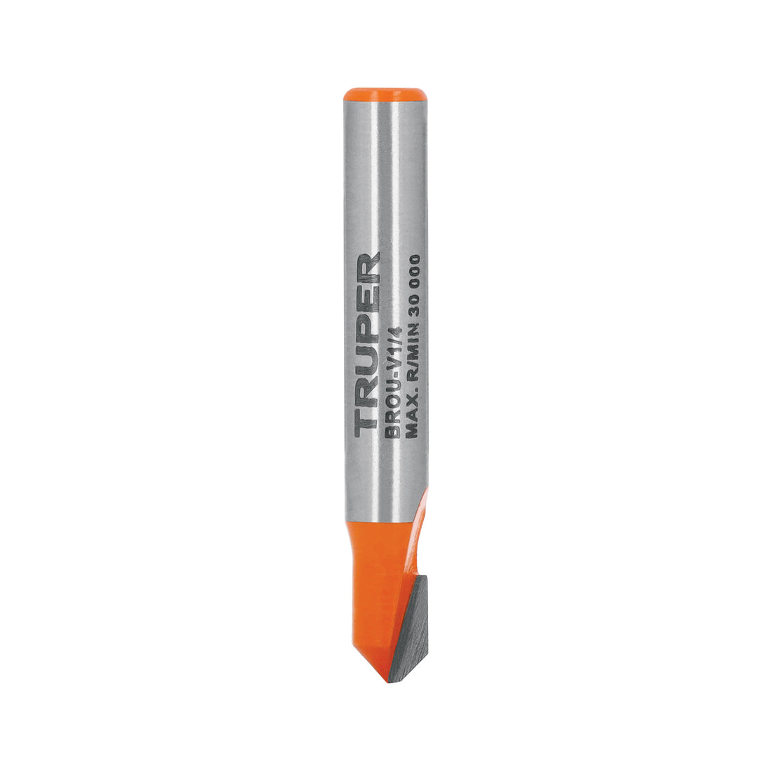 Broca para router, corte en "V", 1/4", TRUPER