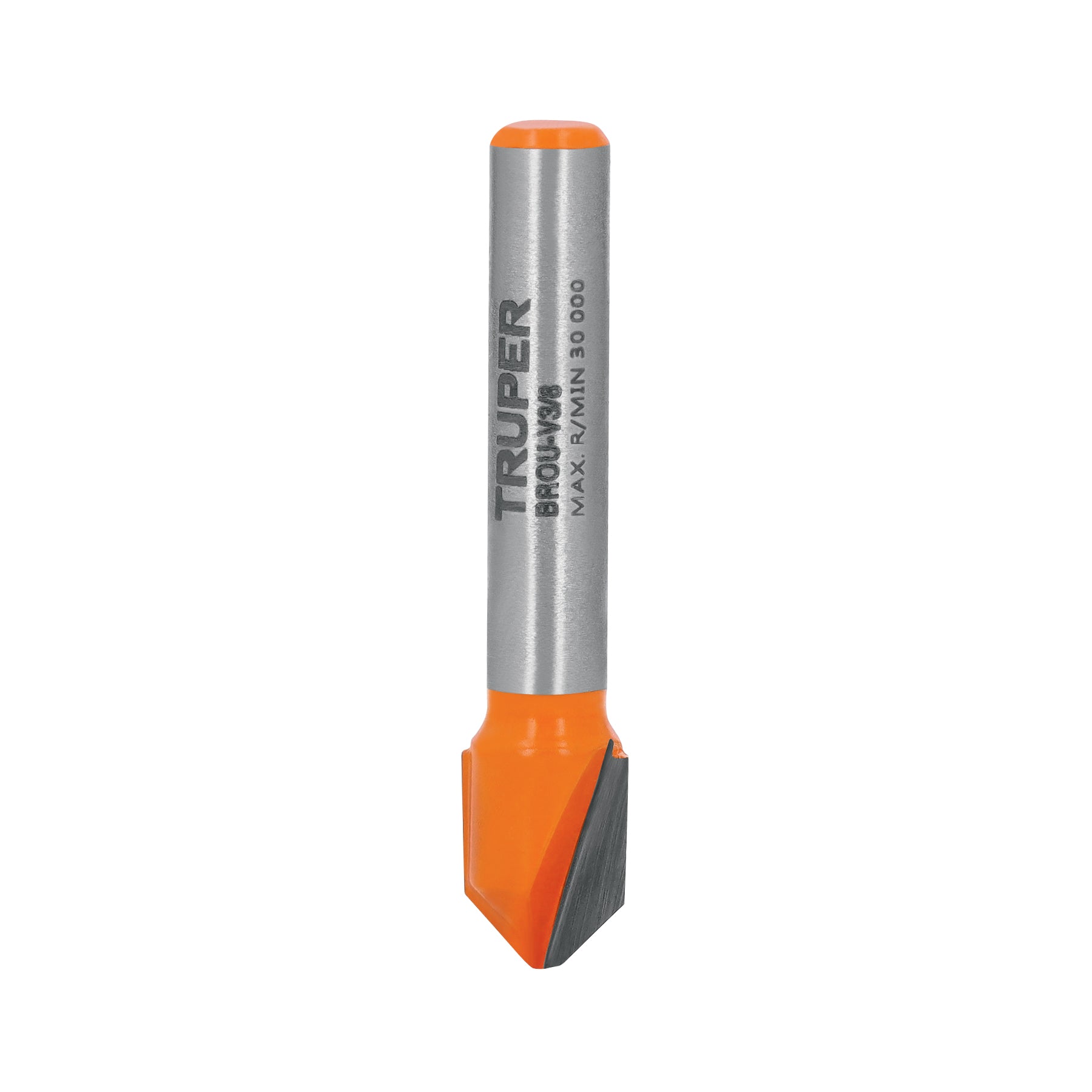 Broca para router, corte en "V", 3/8", TRUPER
