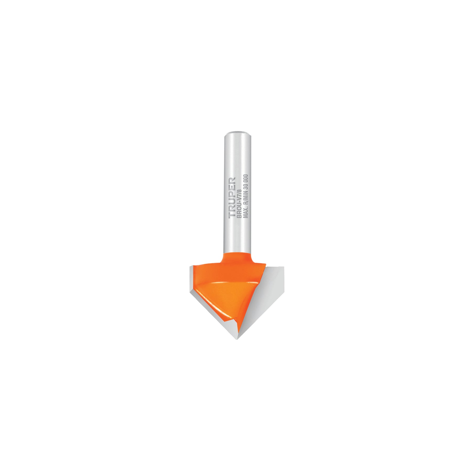 Broca para router, corte en "V", 7/8", TRUPER