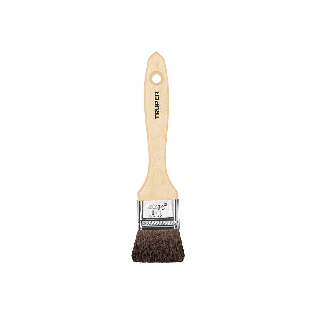 Brocha pelo de camello de 1-1/2" con mango de madera, TRUPER