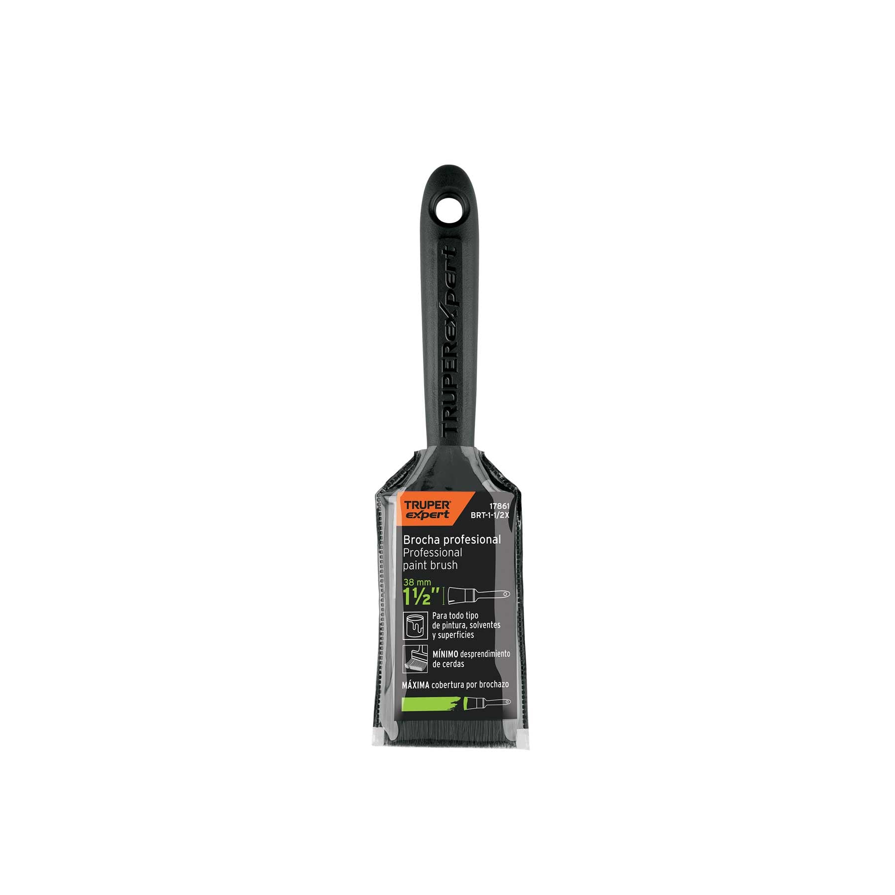 Brocha profesional de 1-1/2" mango de plástico, EXPERT