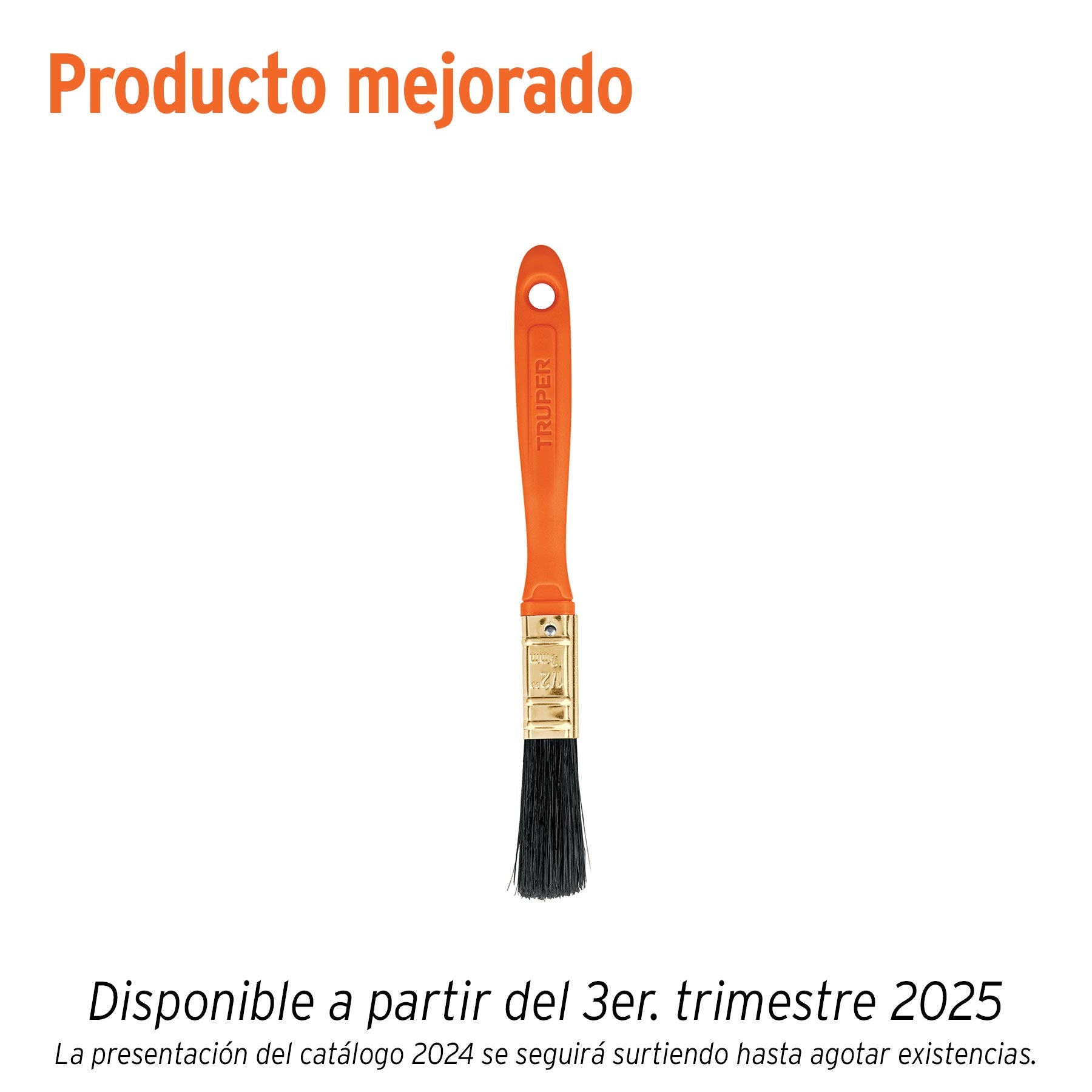 Brocha profesional de 1/2" con mango de plástico, TRUPER