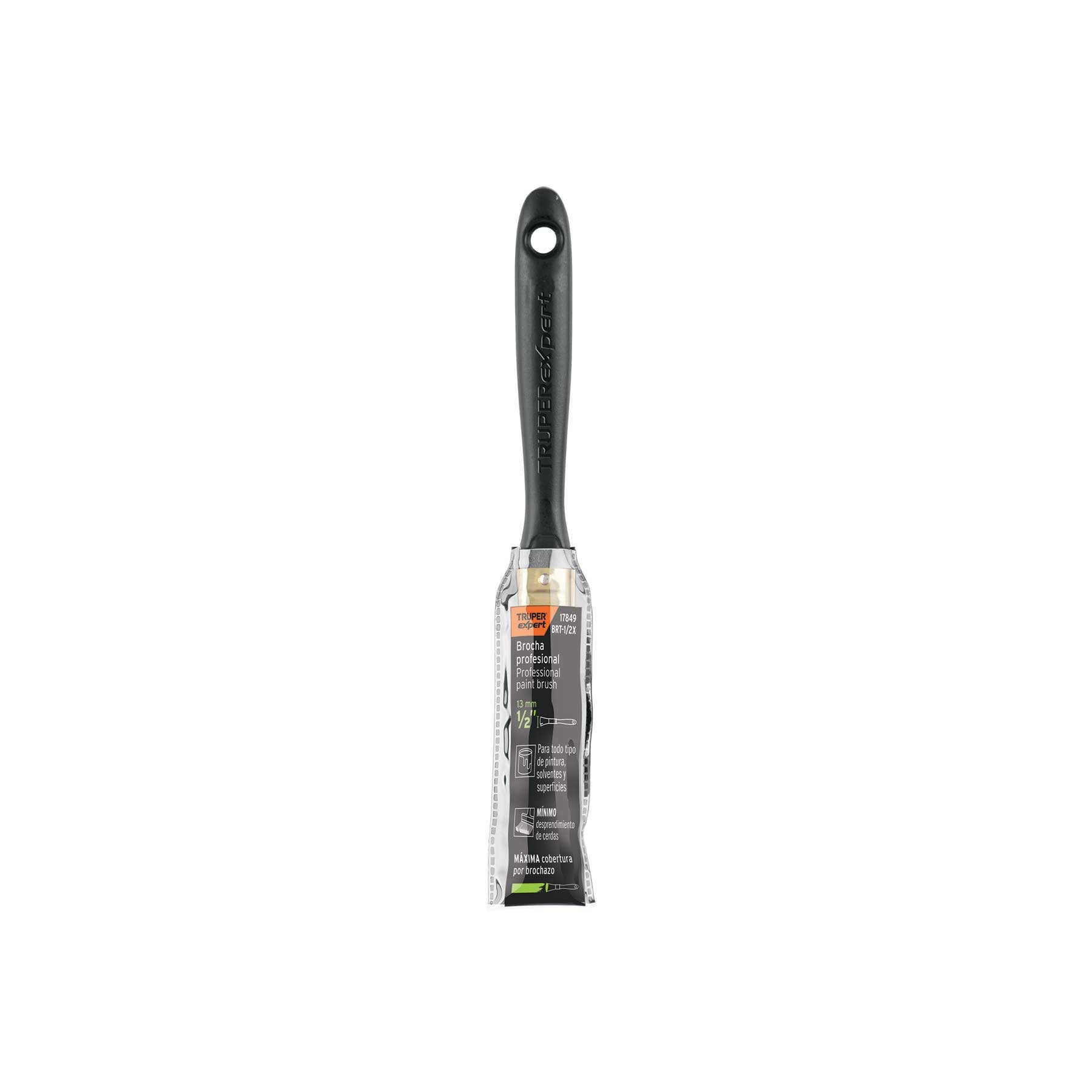 Brocha profesional de 1/2" mango de plástico, TRUPER EXPERT