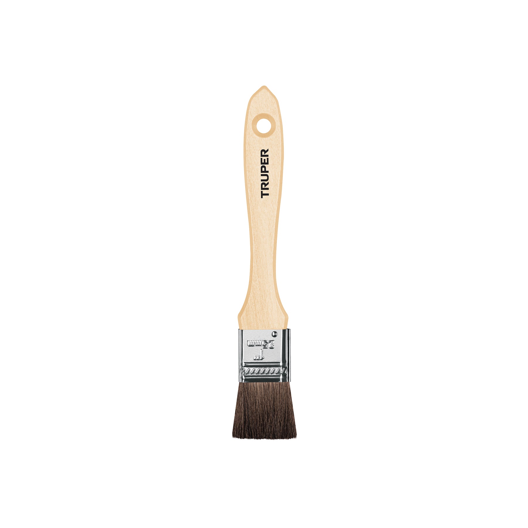 Brocha pelo de camello de 1" con mango de madera, TRUPER