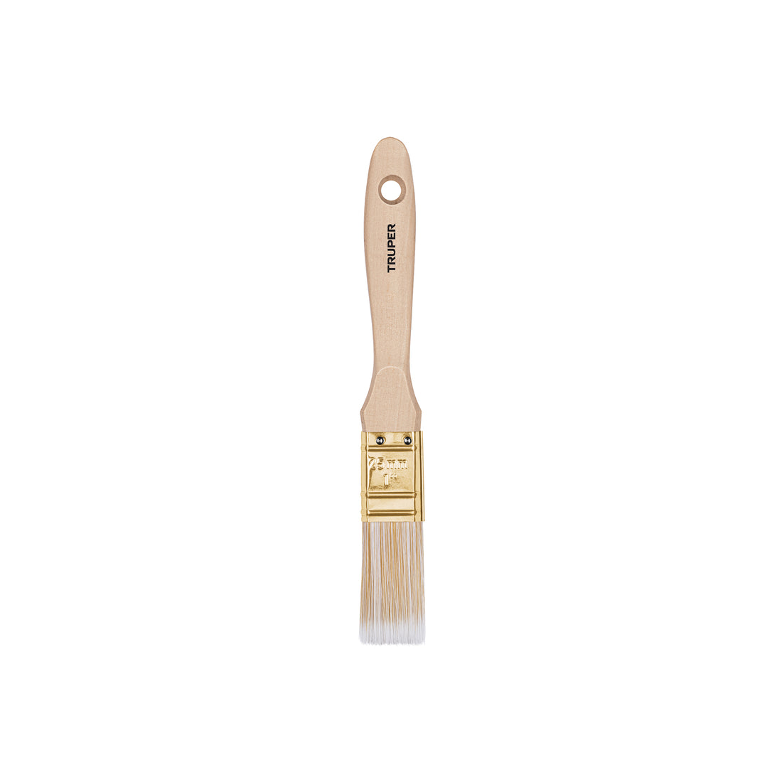 Brocha cerdas sintéticas 1" corte recto, mango de madera