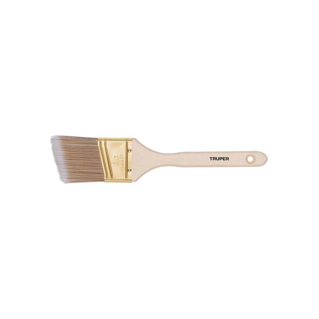 Brocha cerdas sintéticas 2-1/2" corte angular, mango madera