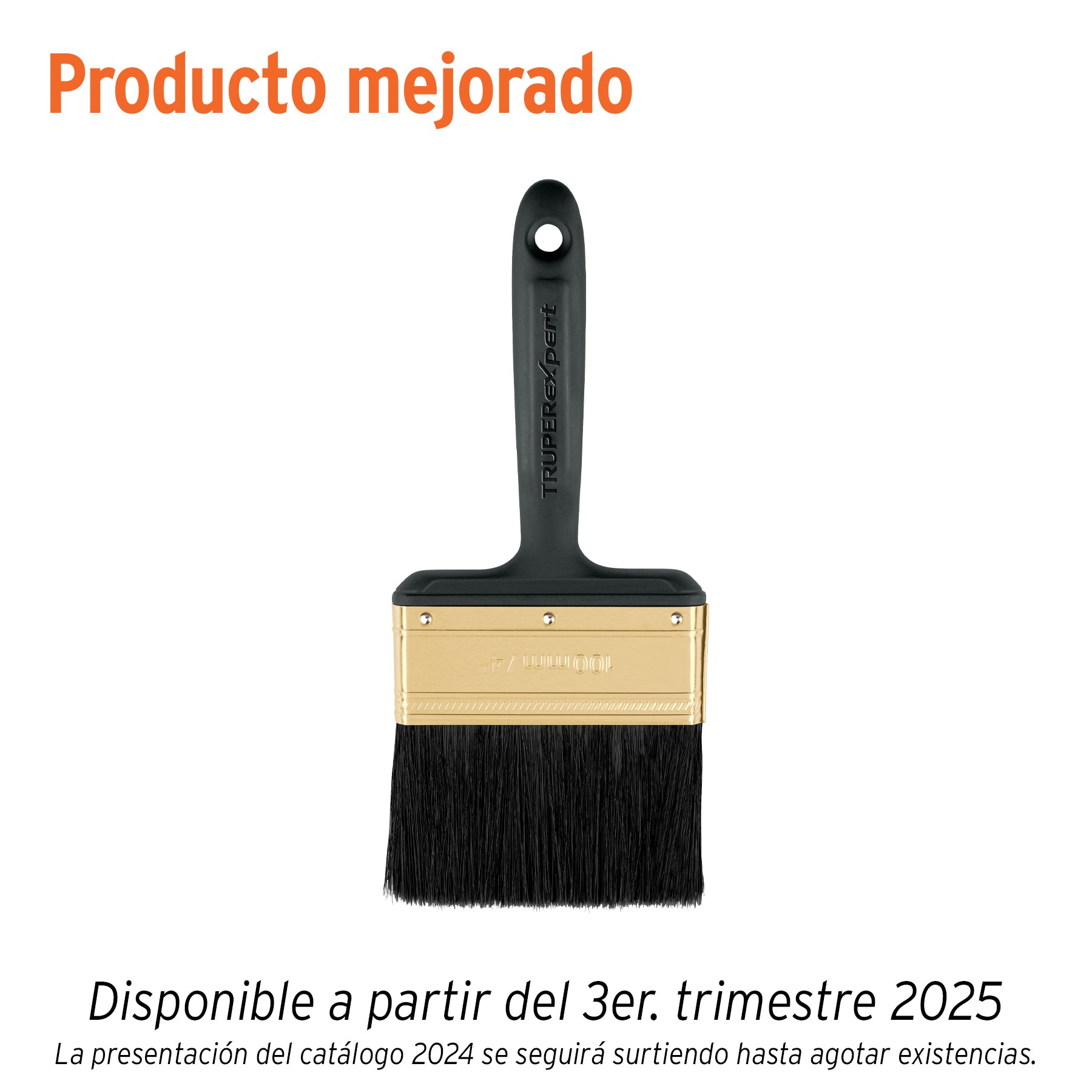 Brocha profesional de 4" mango de plástico, TRUPER EXPERT