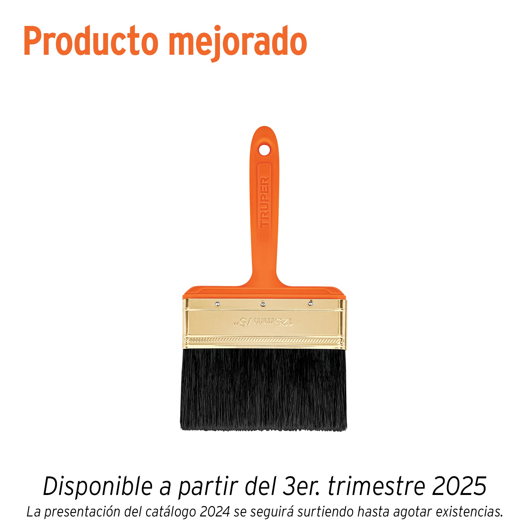 Brocha profesional de 5" con mango de plástico, TRUPER