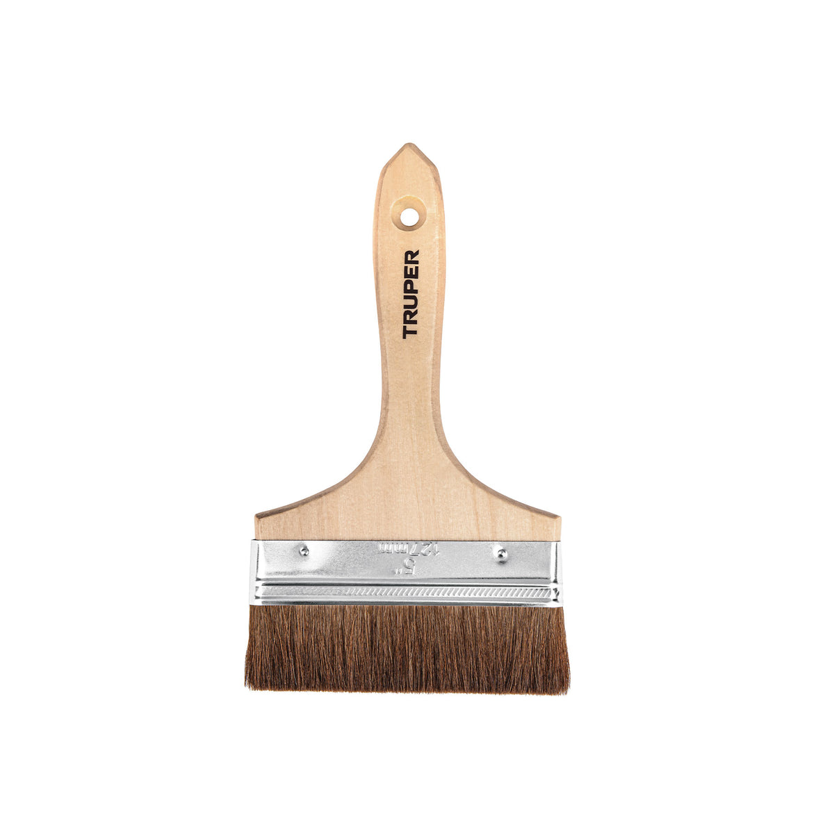 Brocha pelo de camello de 5" con mango de madera, TRUPER