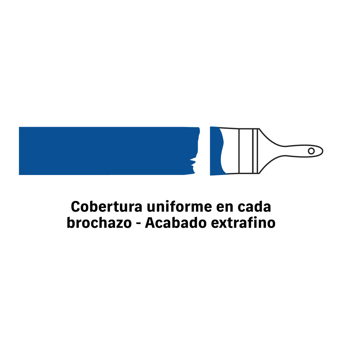 Brocha cerdas sintéticas 5" corte recto, mango de madera