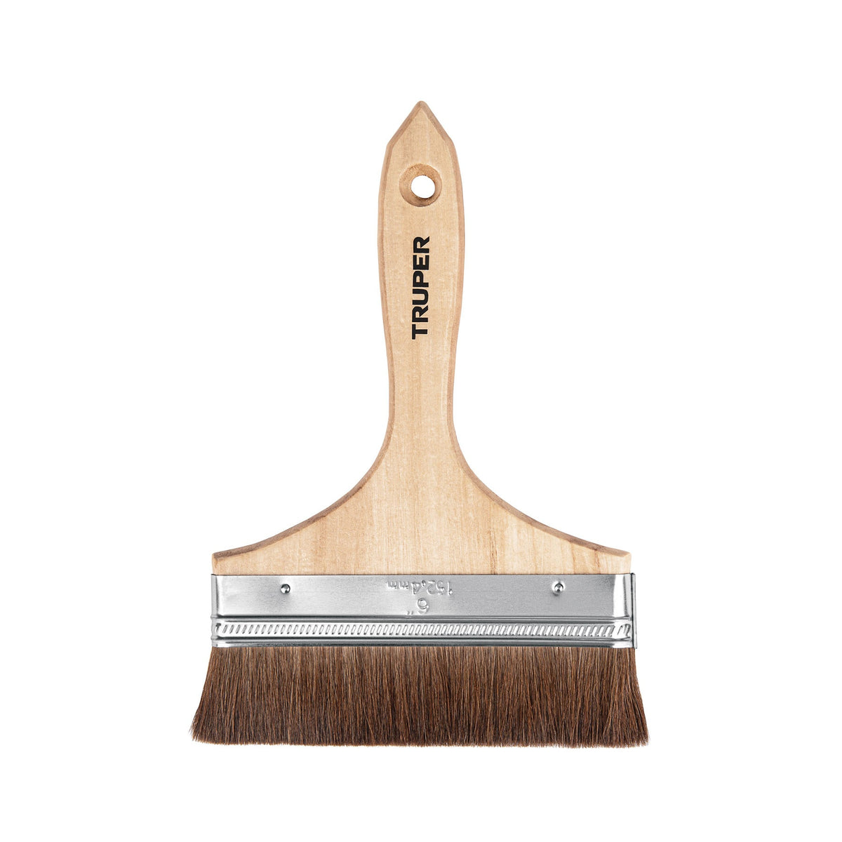 Brocha pelo de camello de 6" con mango de madera, TRUPER