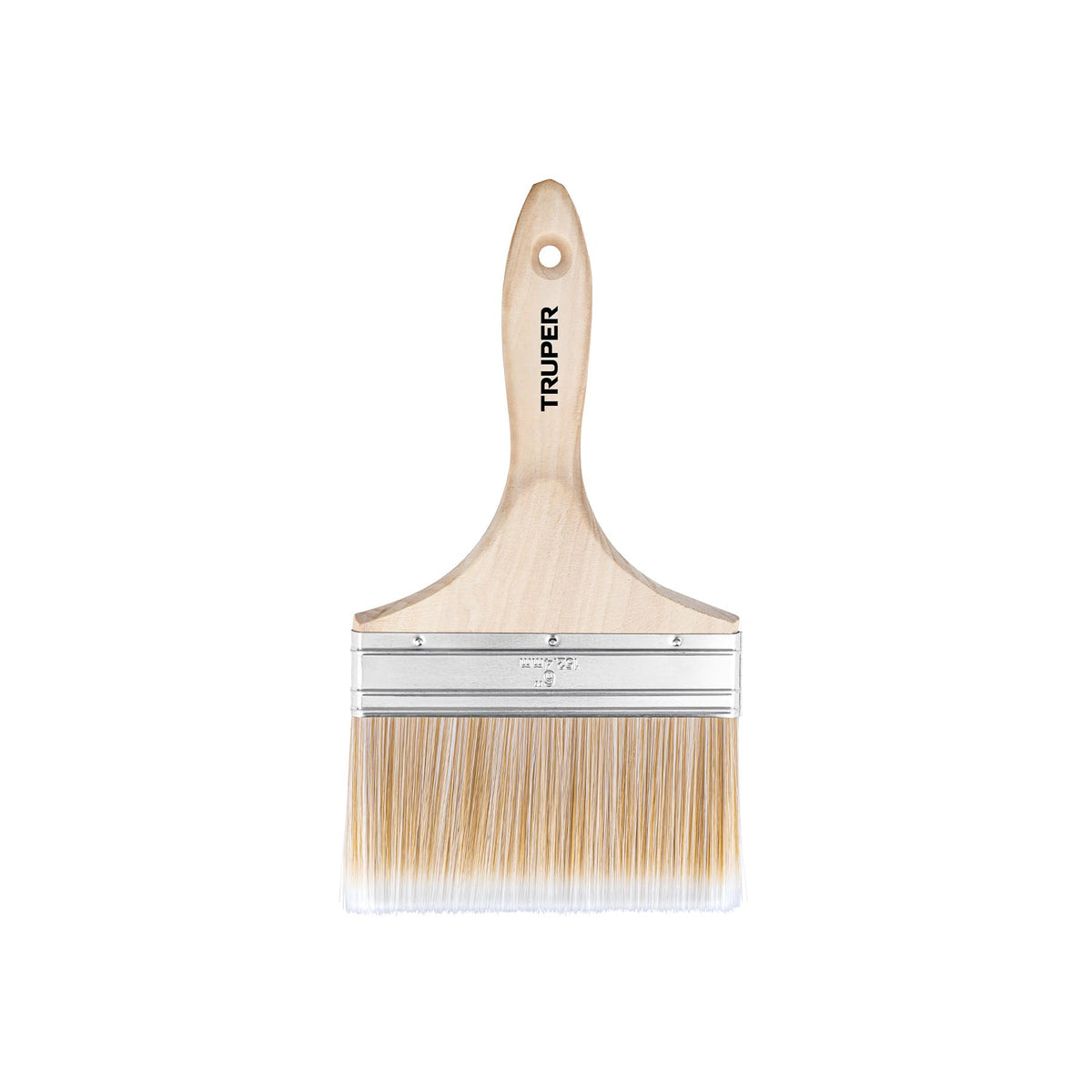 Brocha cerdas sintéticas 6" corte recto, mango de madera