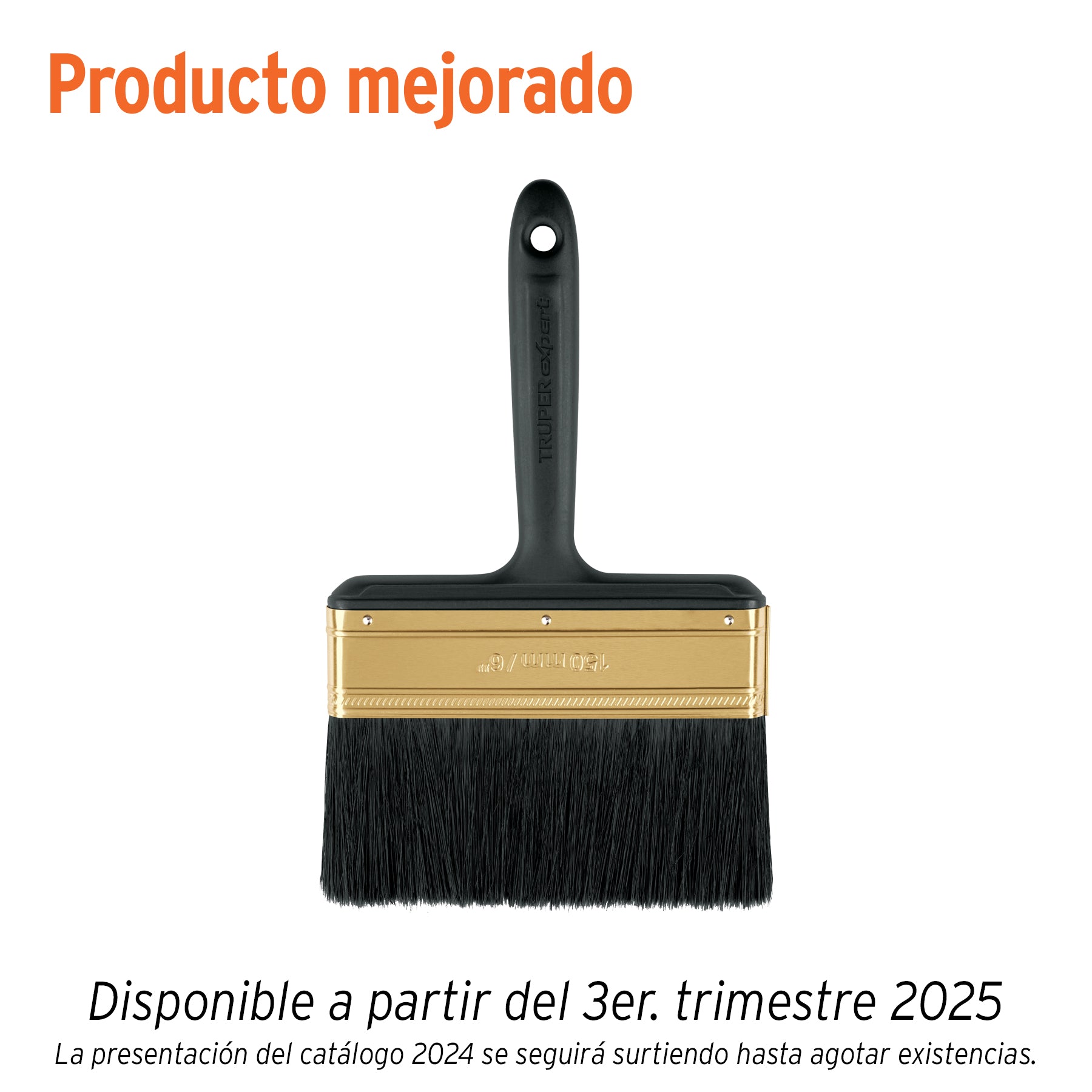 Brocha profesional de 6" mango de plástico, TRUPER EXPERT