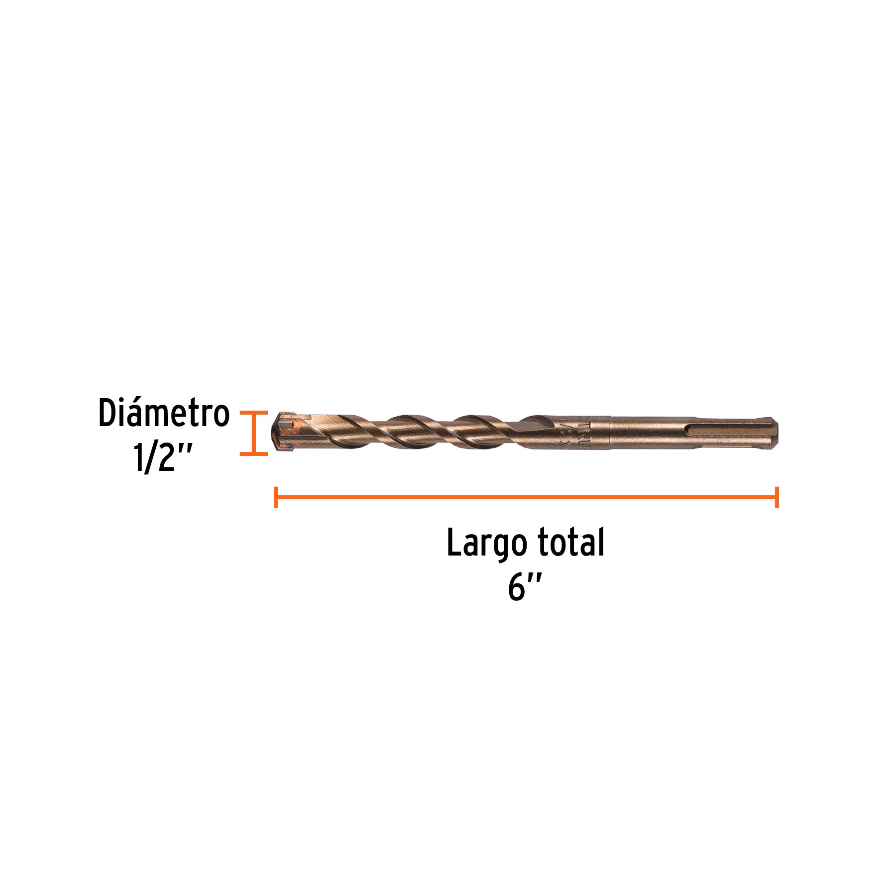 Broca SDS Plus 1/2 x 6", TRUPER