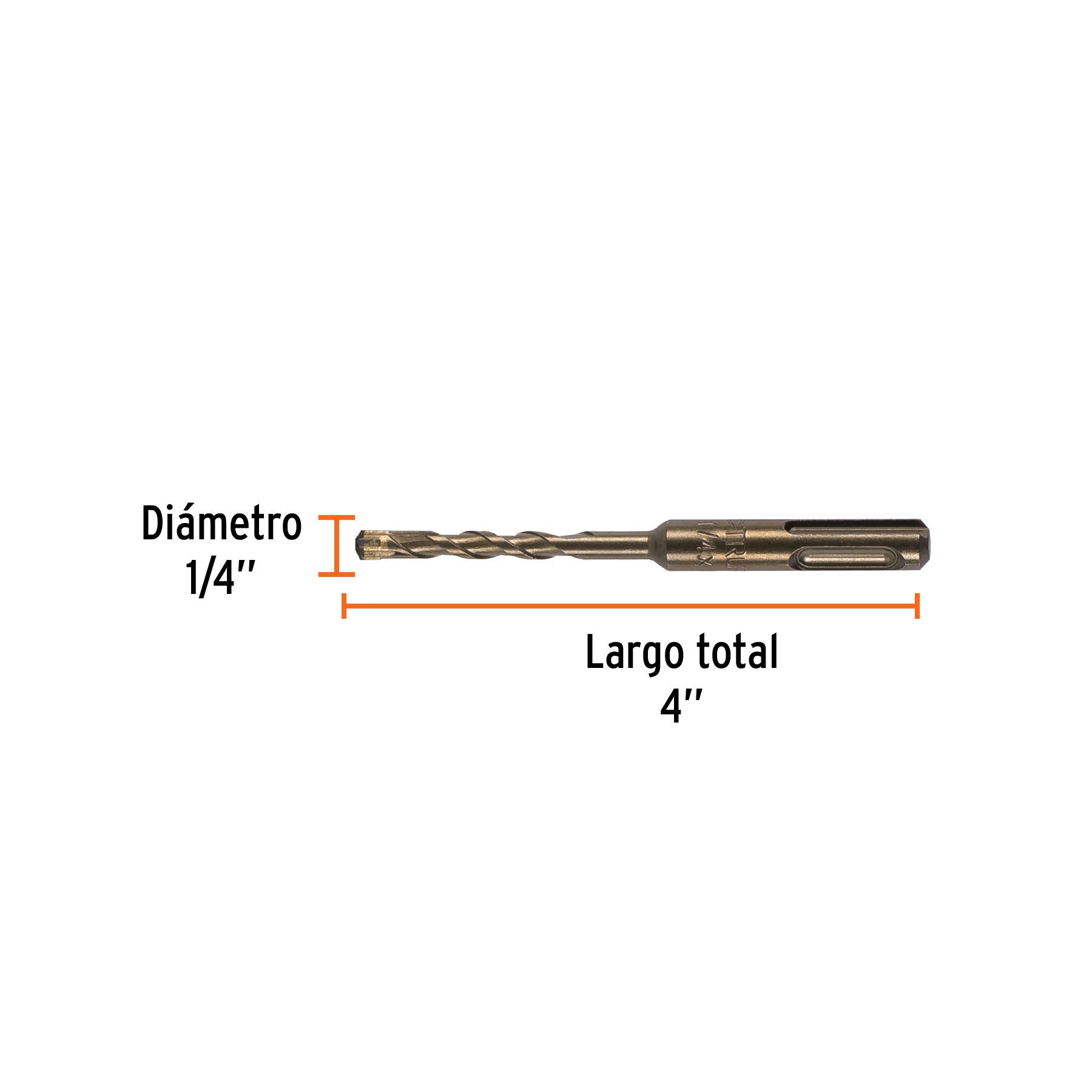 Broca SDS Plus 1/4 x 4", TRUPER