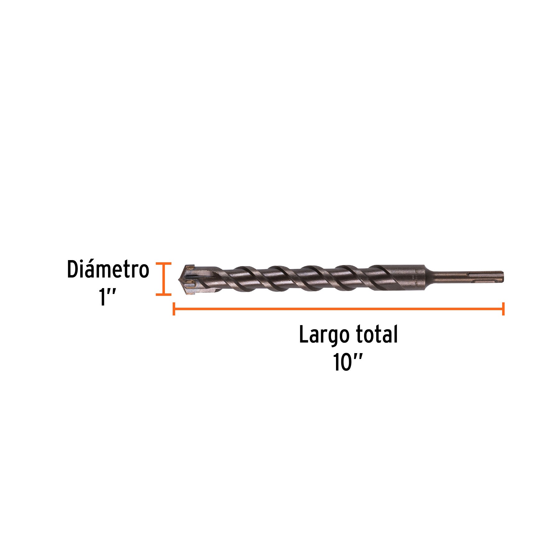 Broca SDS Plus 1 x 10", TRUPER