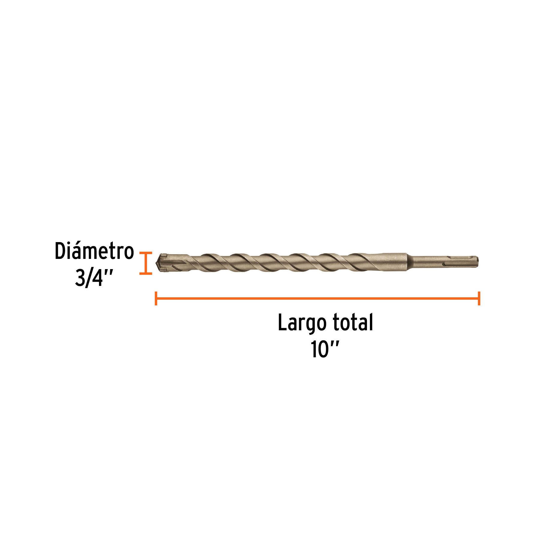 Broca SDS Plus 3/4 x 10", TRUPER