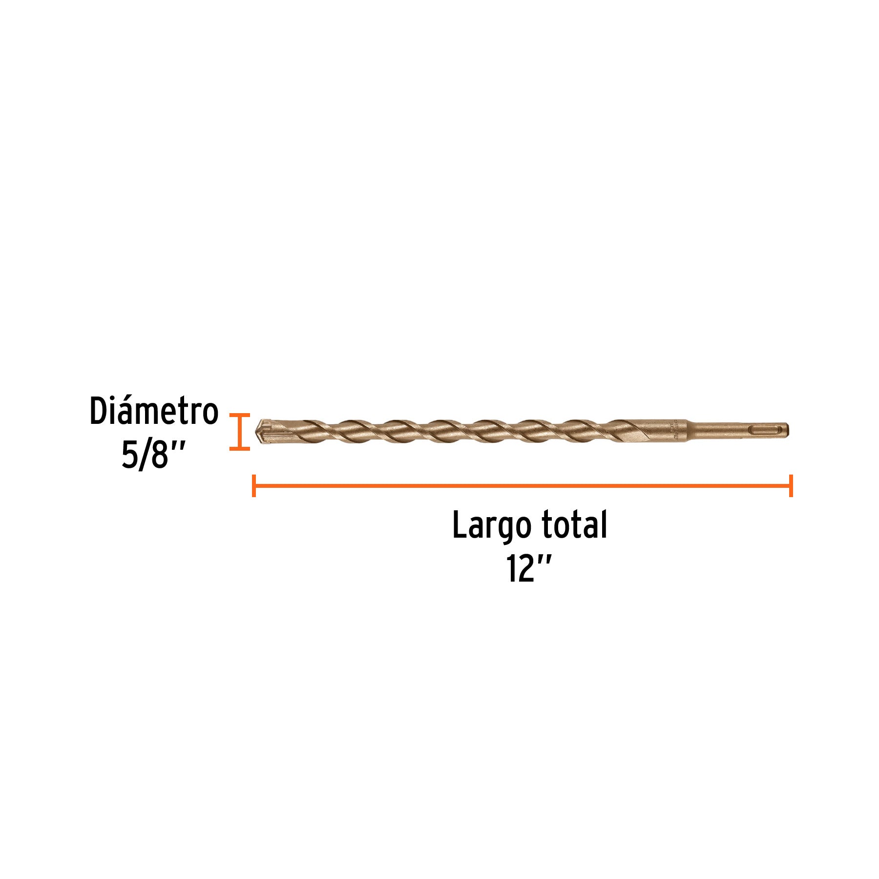 Broca SDS Plus 5/8 x 12", TRUPER