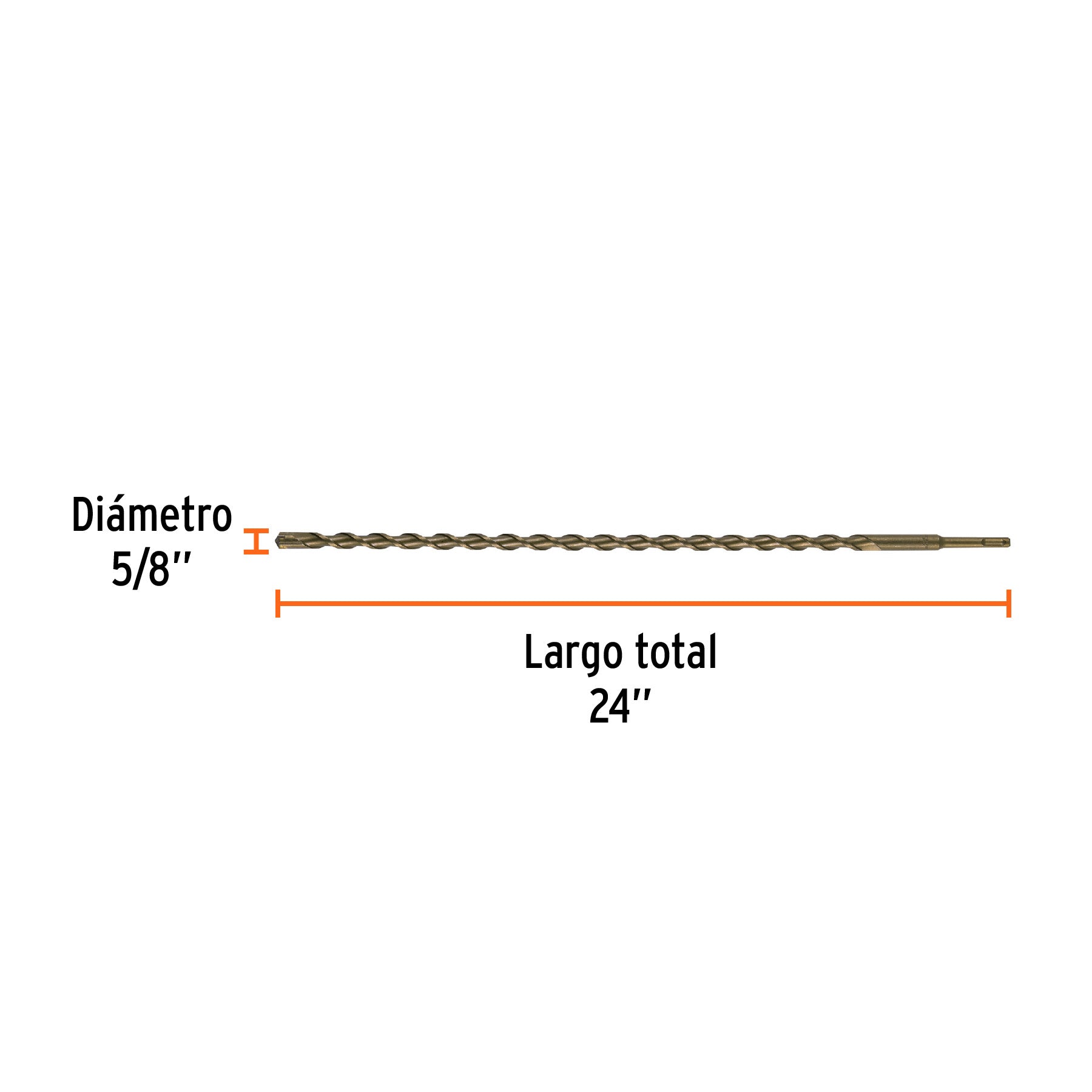 Broca SDS Plus 5/8 x 24", TRUPER