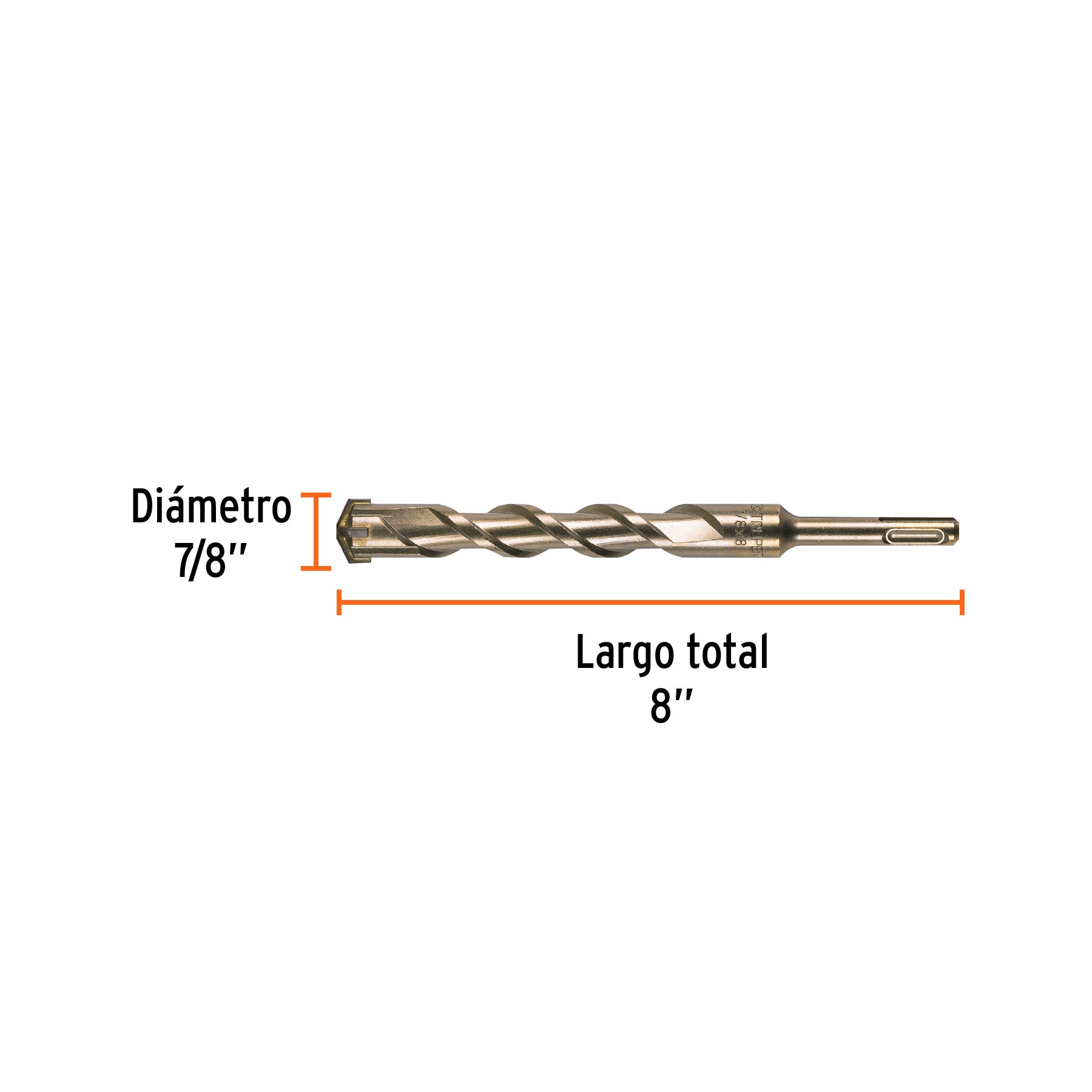Broca SDS Plus 7/8 x 8", TRUPER