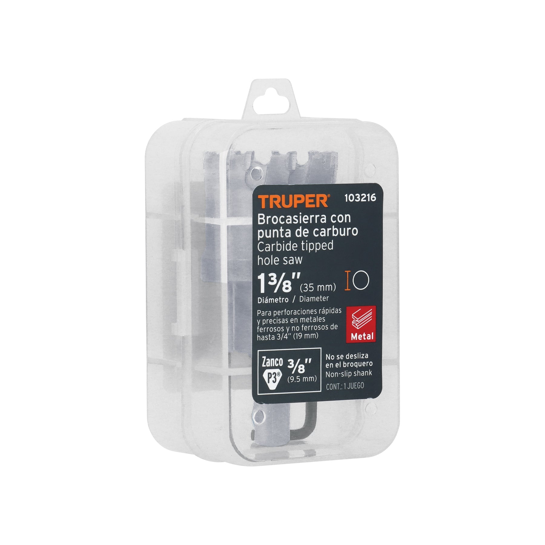 Brocasierra de carburo de tungsteno, 1-3/8", TRUPER