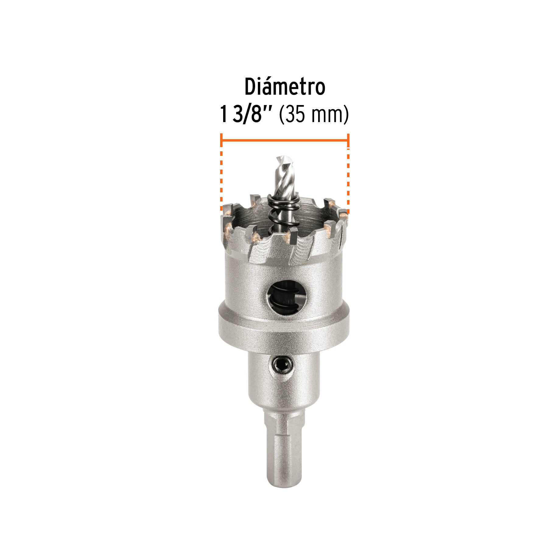 Brocasierra de carburo de tungsteno, 1-3/8", TRUPER