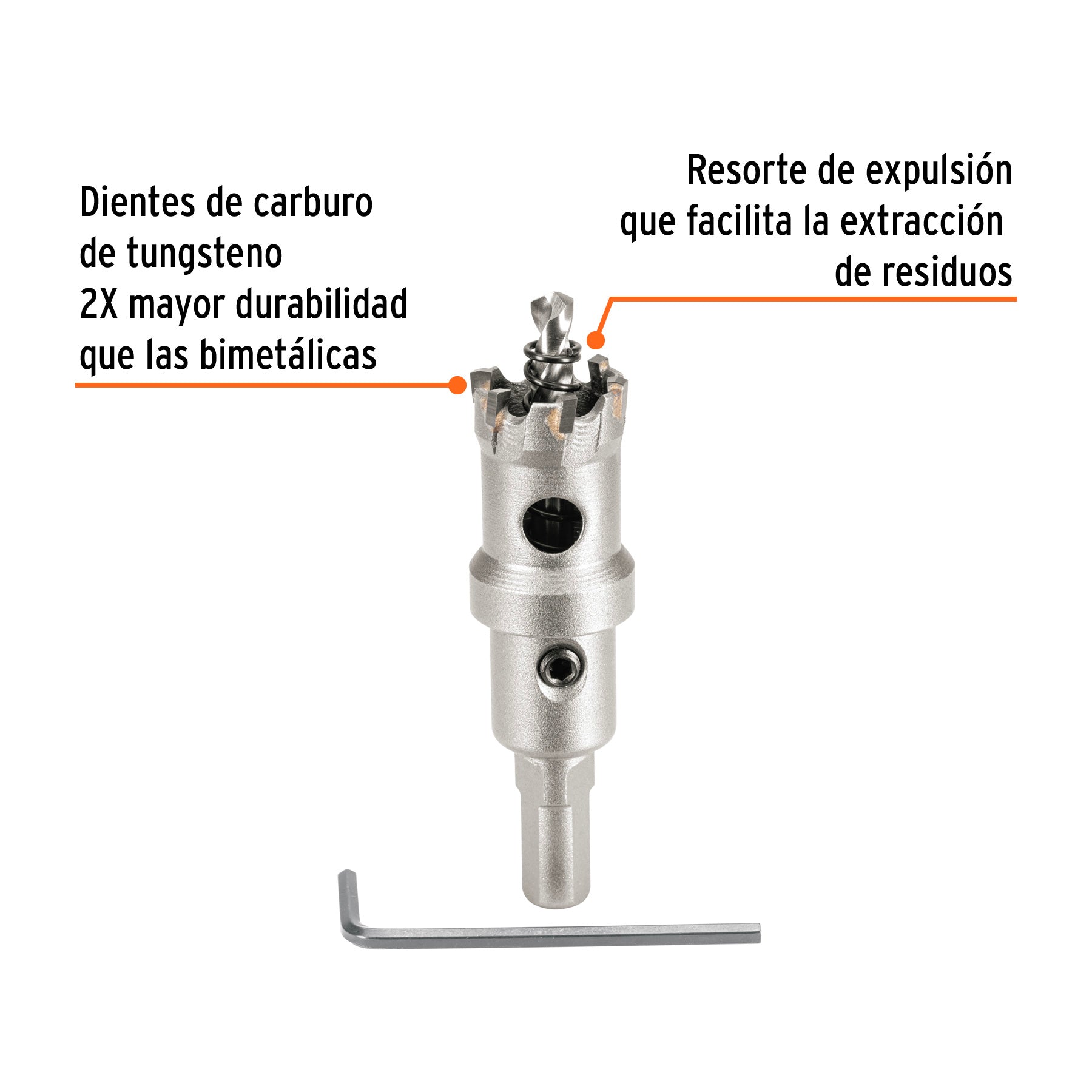 Brocasierra de carburo de tungsteno, 7/8", TRUPER