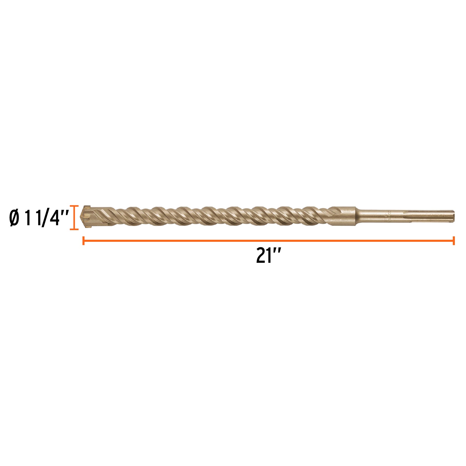 Broca SDS Max de 1-1/4 x 21", TRUPER