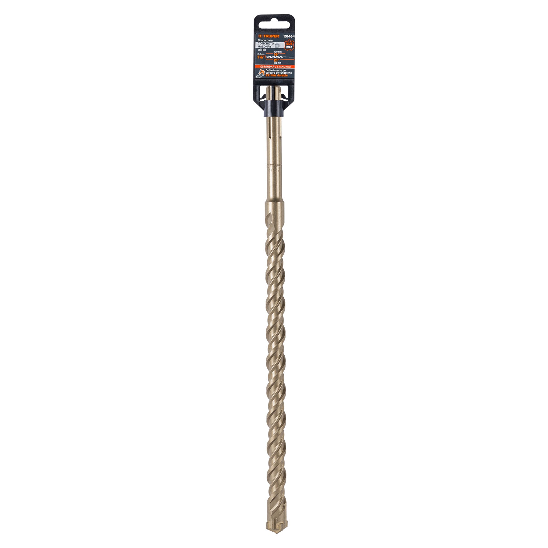 Broca SDS Max de 1-1/8 x 21", TRUPER