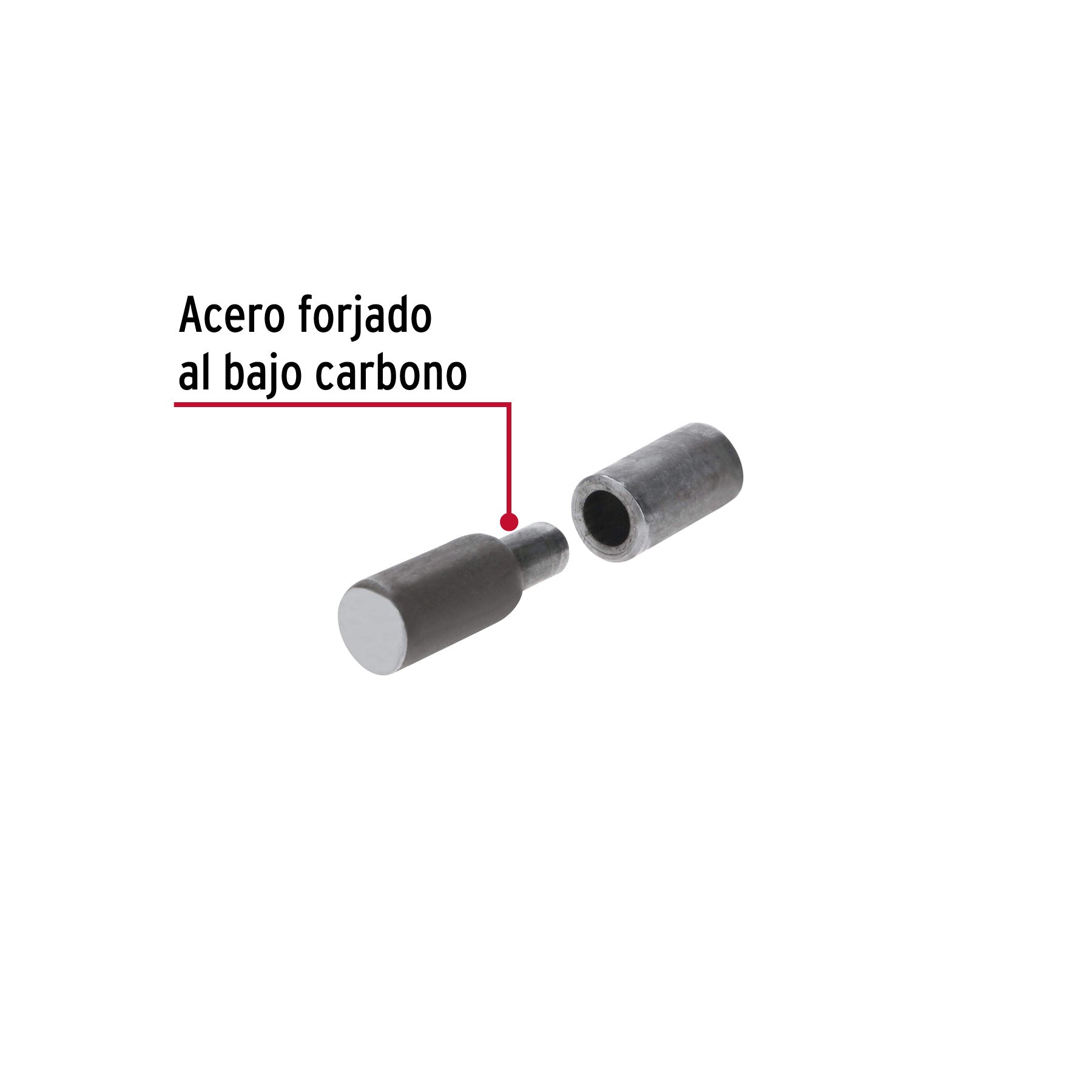 Bisagra tubular soldable de 5/8", HERMEX