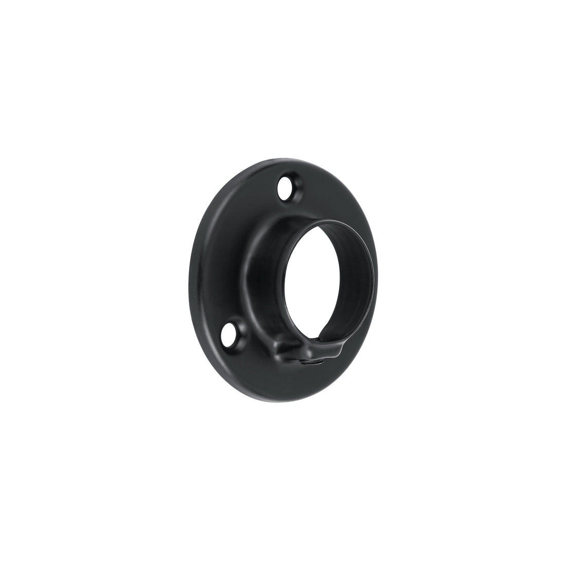 Brida negra para tubo redondo de closet, HERMEX